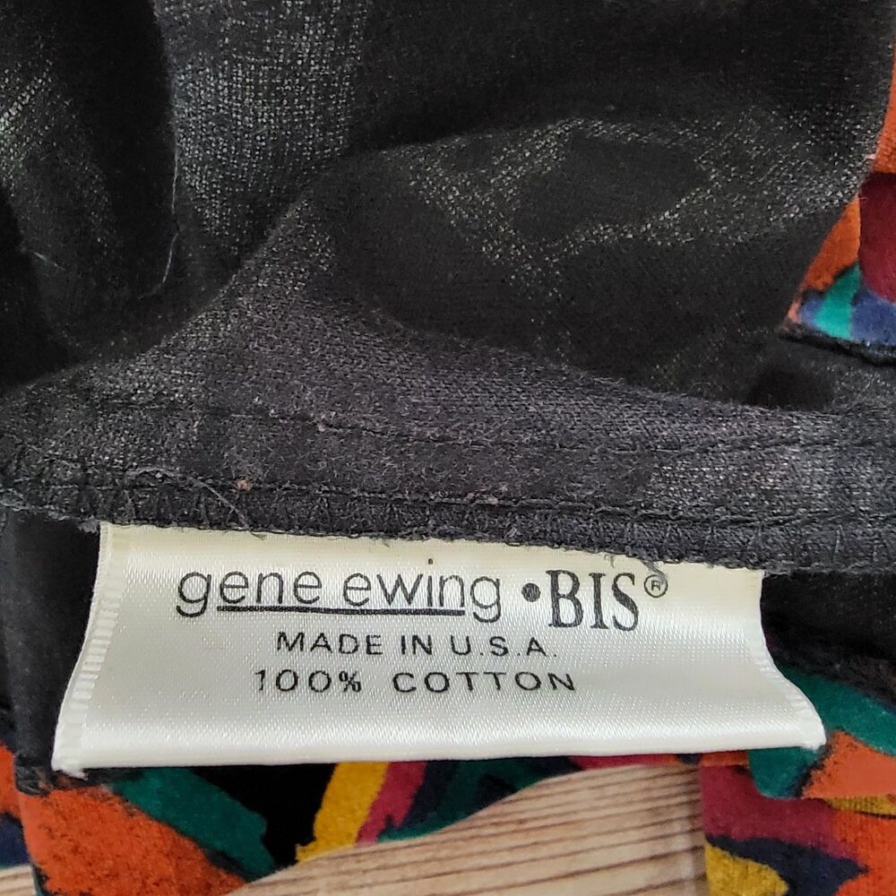 Vintage Gene Ewing BIS Pullover Womens Sz S Oversize Elephant Art Euc 80s - Picture 7 of 11